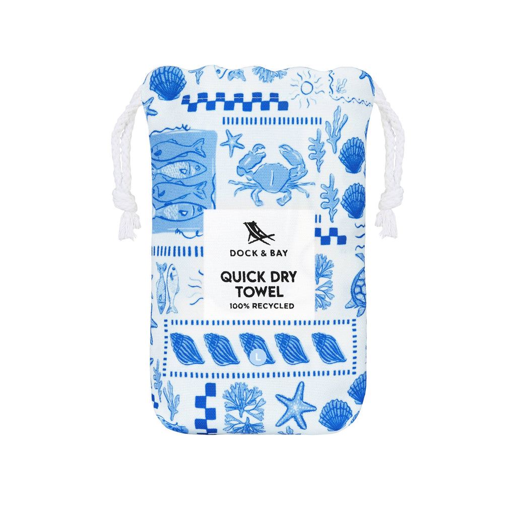 Dock & Bay UK - Dock & Bay Quick Dry Towels - Grecian Shores: Extra Large (200cmx90cm)