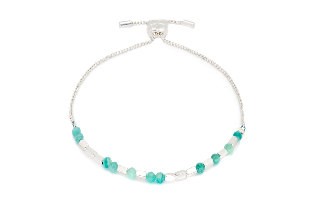 Boho Betty - Encourage Amazonite Silver Bracelet