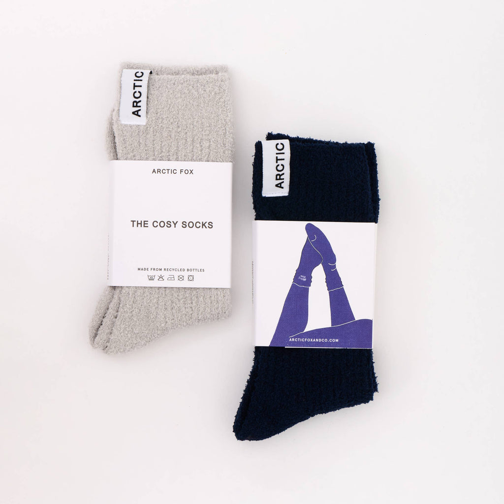 ARCTIC FOX & CO. - Cosy Socks - 100% Recycled - White - AW25