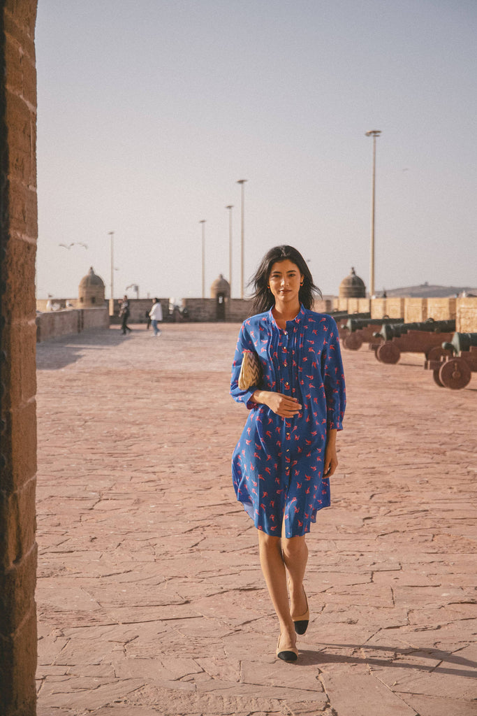 Cockatoo - Gold Zig Zag Medium Clutch Bag