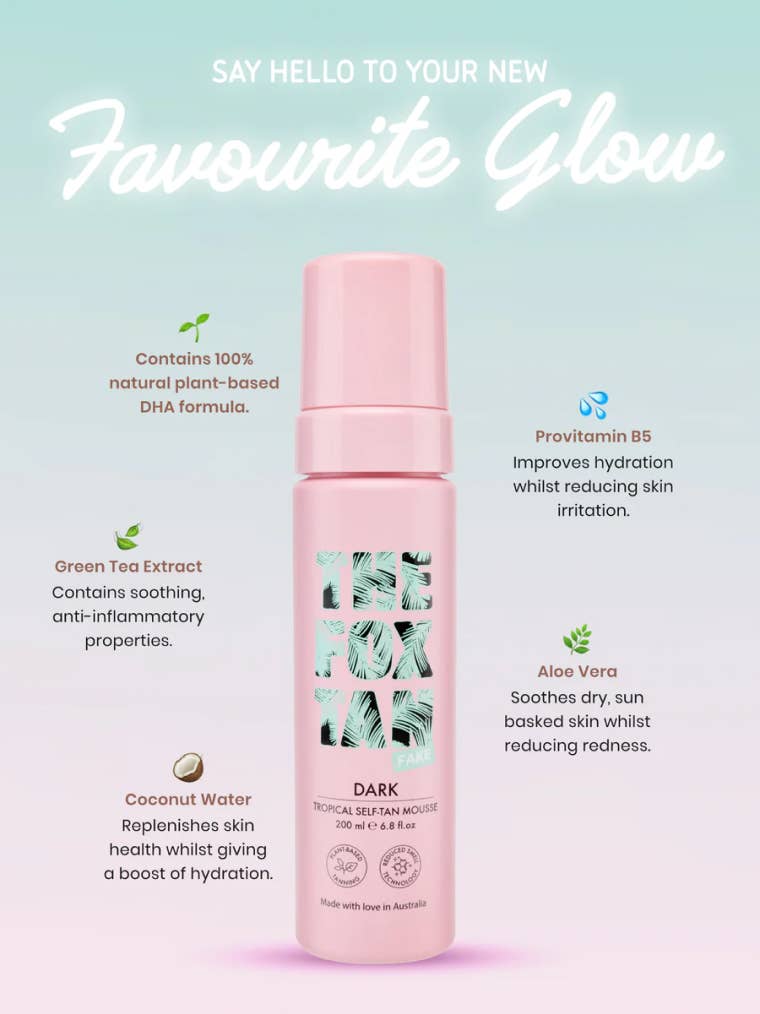 The Fox Tan - Dark Tropical Self-Tan Mousse 200ml