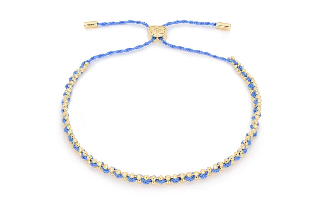 Boho Betty - Braid Blue Gold Bracelet