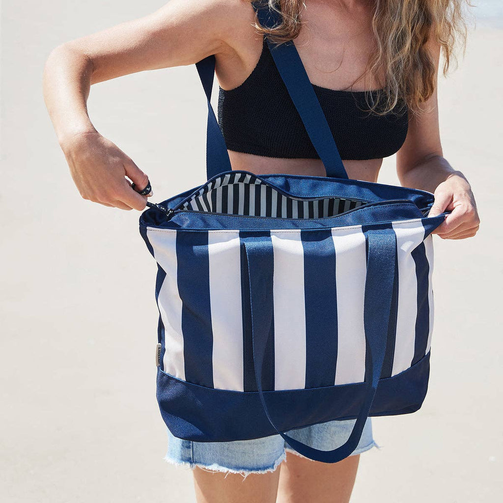 Dock & Bay UK - Dock & Bay Canvas Beach Bags - Whitsunday Blue: One Size