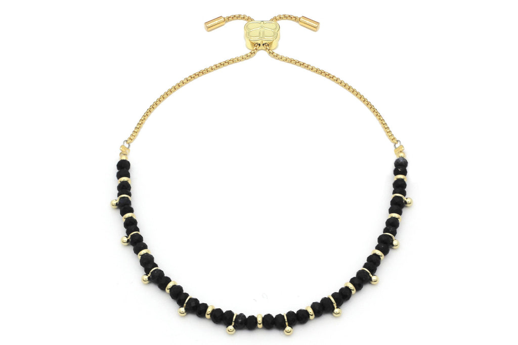Boho Betty - Harmony Black Spinel Gold Bracelet