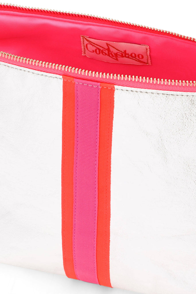 Cockatoo - SMALL SHEENY SILVER BAG