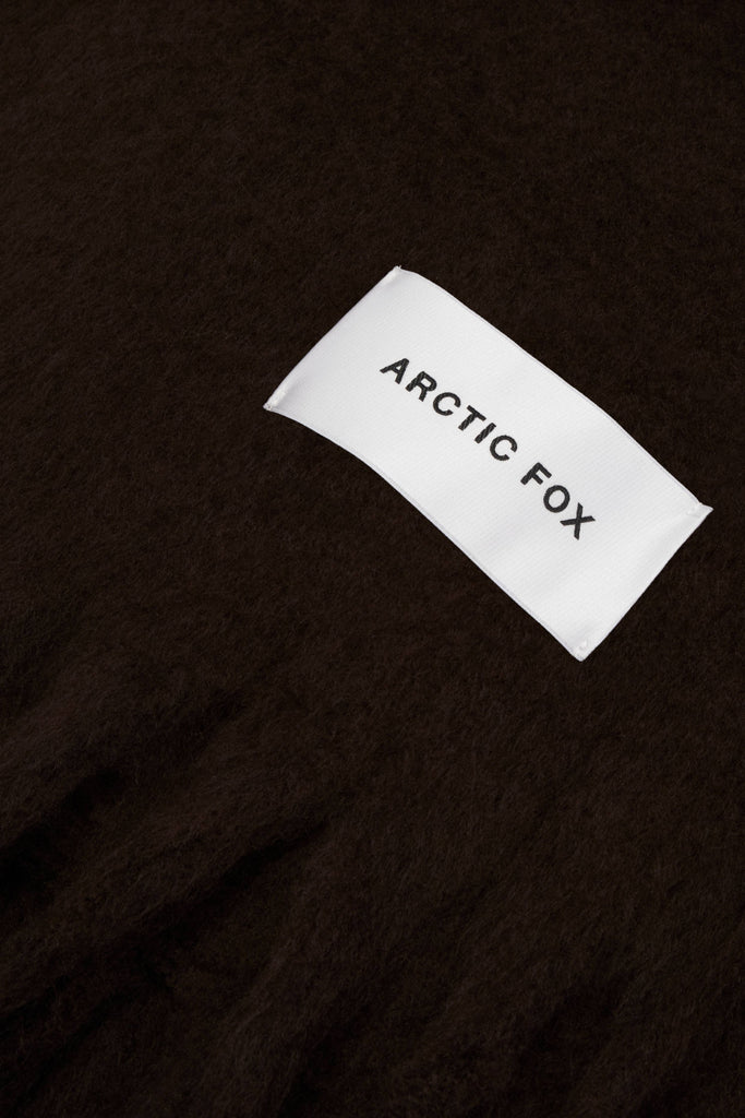 ARCTIC FOX & CO. - The Reykjavik Scarf - 100% Recycled - Ground Coffee - AW25