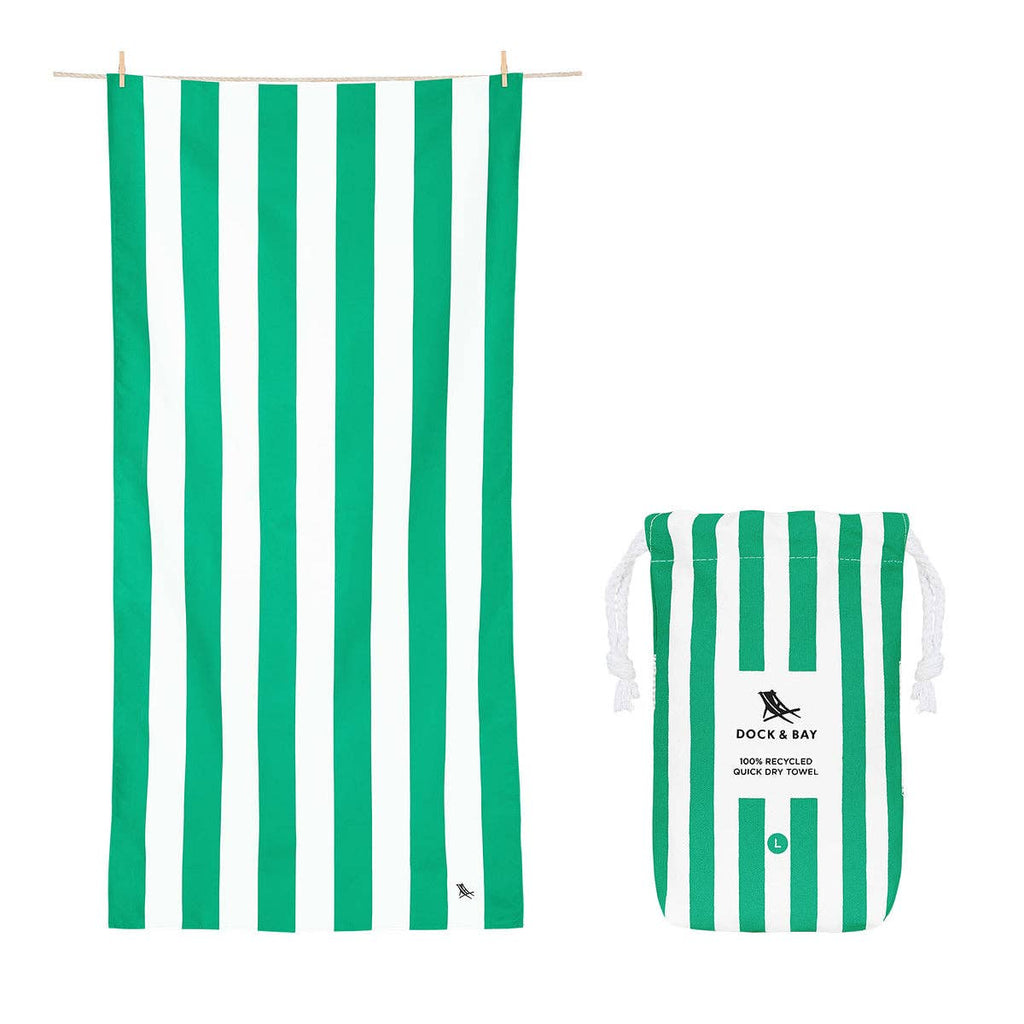 Dock & Bay UK - Dock & Bay Quick Dry Towels - Cancun Green: Extra Large (200x90cm)