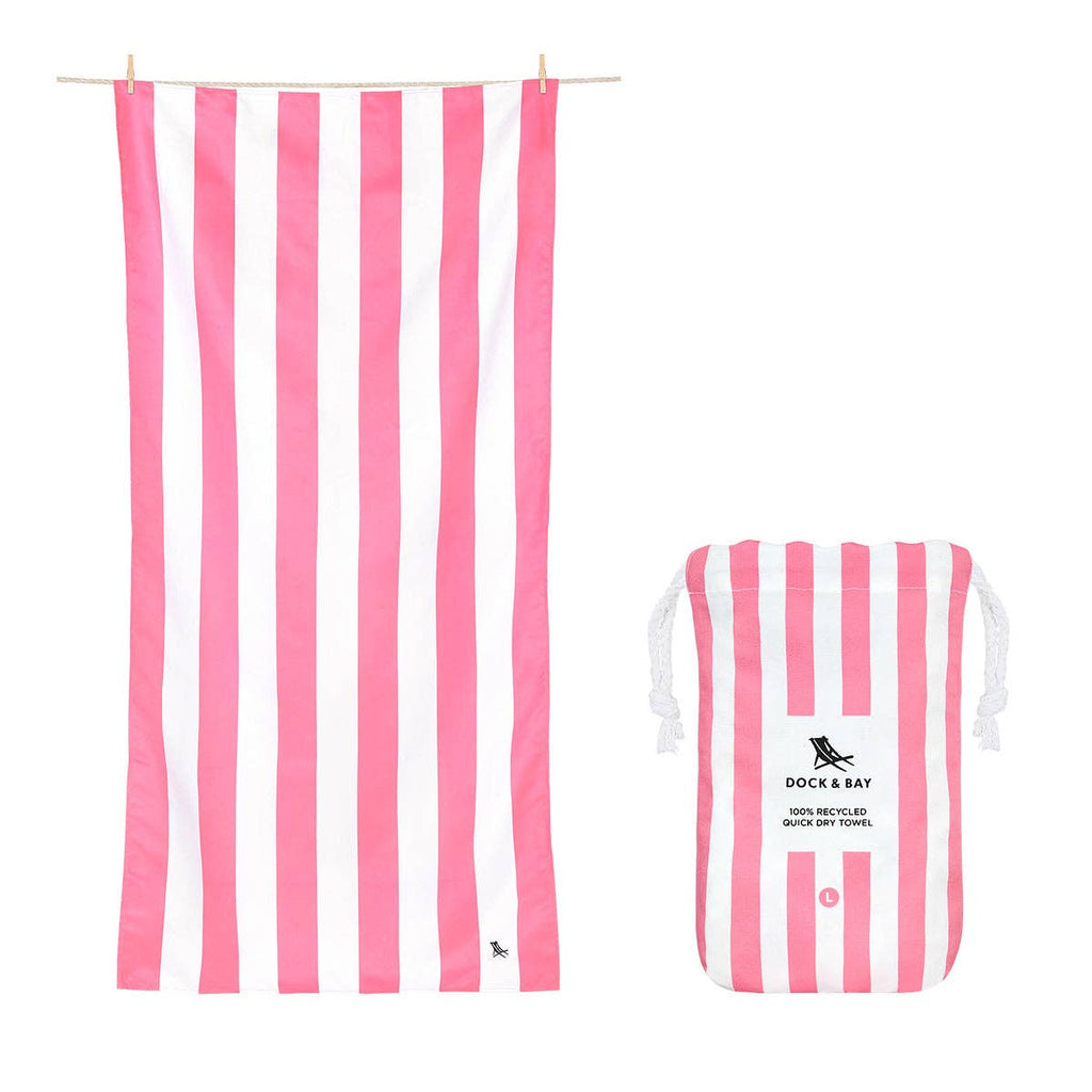 Dock & Bay UK - Dock & Bay Quick Dry Towels - Phi Phi Pink: Extra Large (200x90cm)