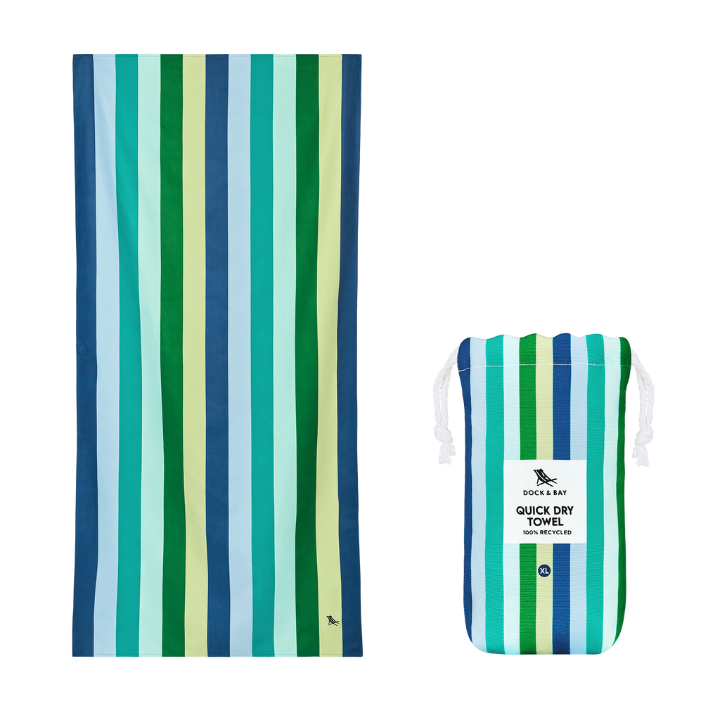 Dock & Bay UK - Dock & Bay Quick Dry Towels - Summer - Cool Lagoon: Extra Large (200cmx90cm)
