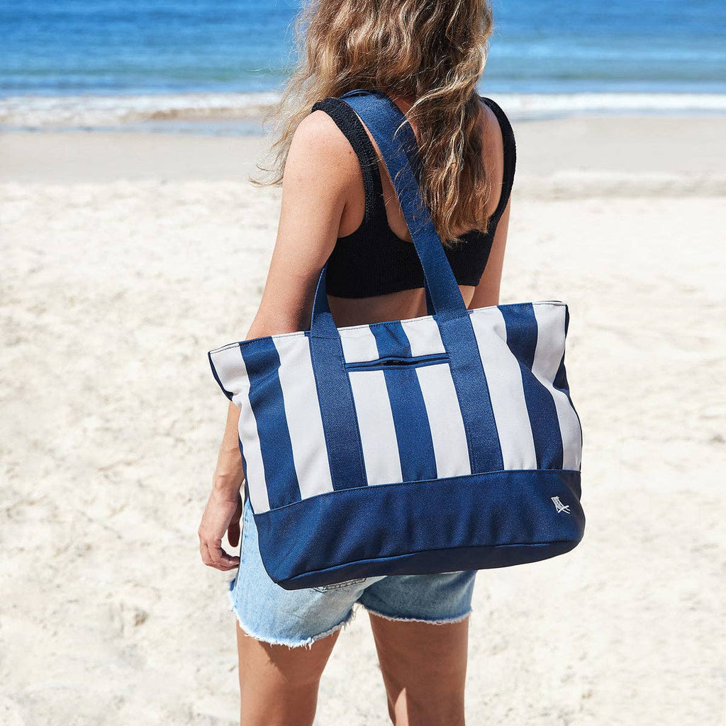 Dock & Bay UK - Dock & Bay Canvas Beach Bags - Whitsunday Blue: One Size