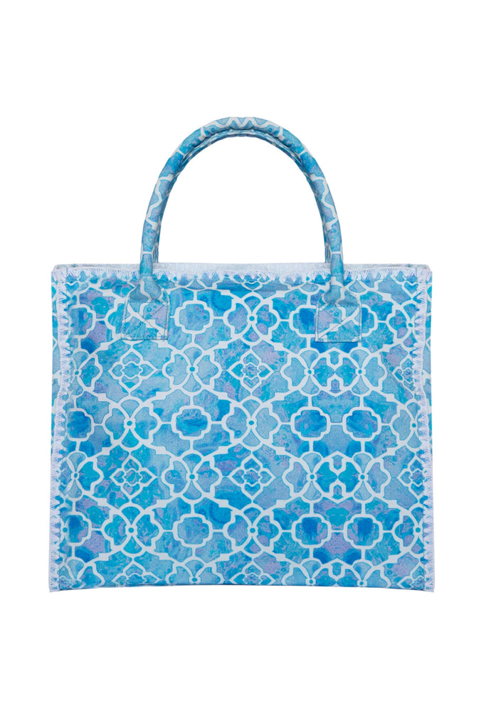 Sophia Alexia - AZURE MOSAIC BARBADOS BEACH BAG