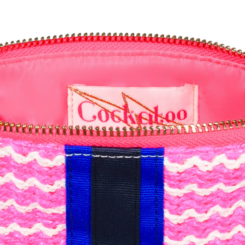Cockatoo - Small Hot Pink Wiggle Weave Bag