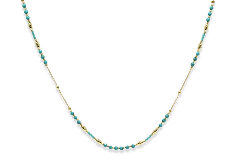 Boho Betty - Horus Turquoise Gold Gemstone necklace