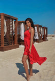 NAIA Beach Kiki skirt - red Dress NAIA Beach beach dress beach to bar cover up dress multiway resort wear skirt