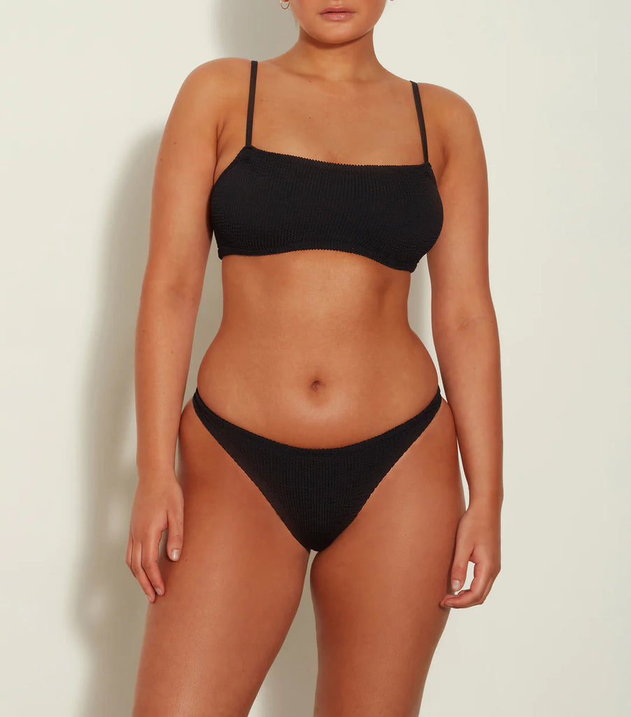 Hunza G Gigi Bikini Black One Size Bikini Hunza G Hunza G