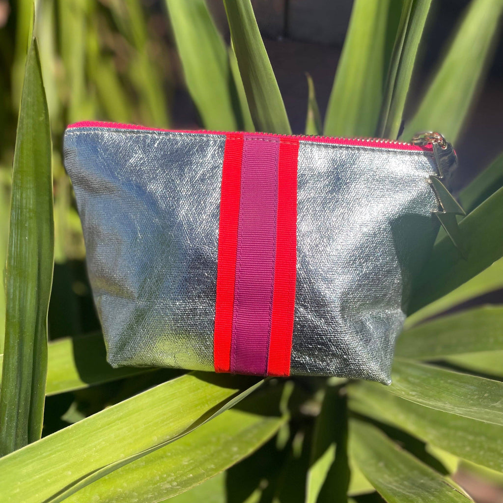 Cockatoo - SMALL SHEENY SILVER BAG