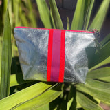 Cockatoo - SMALL SHEENY SILVER BAG