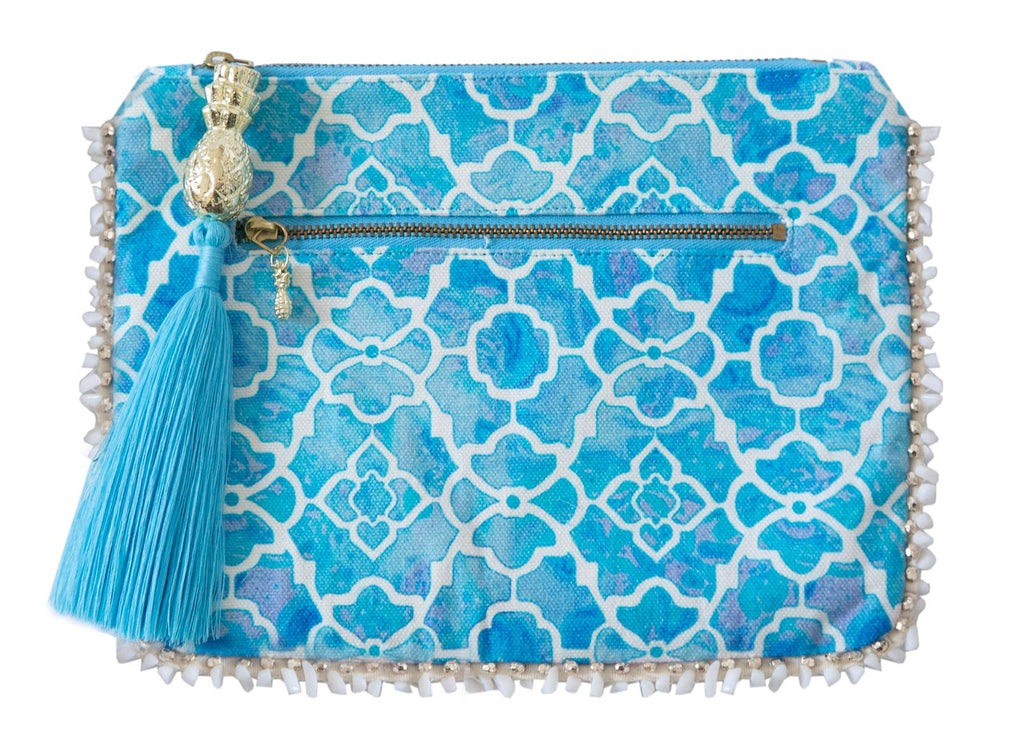 Sophia Alexia - AZURE MOSAIC CLUTCH BAG