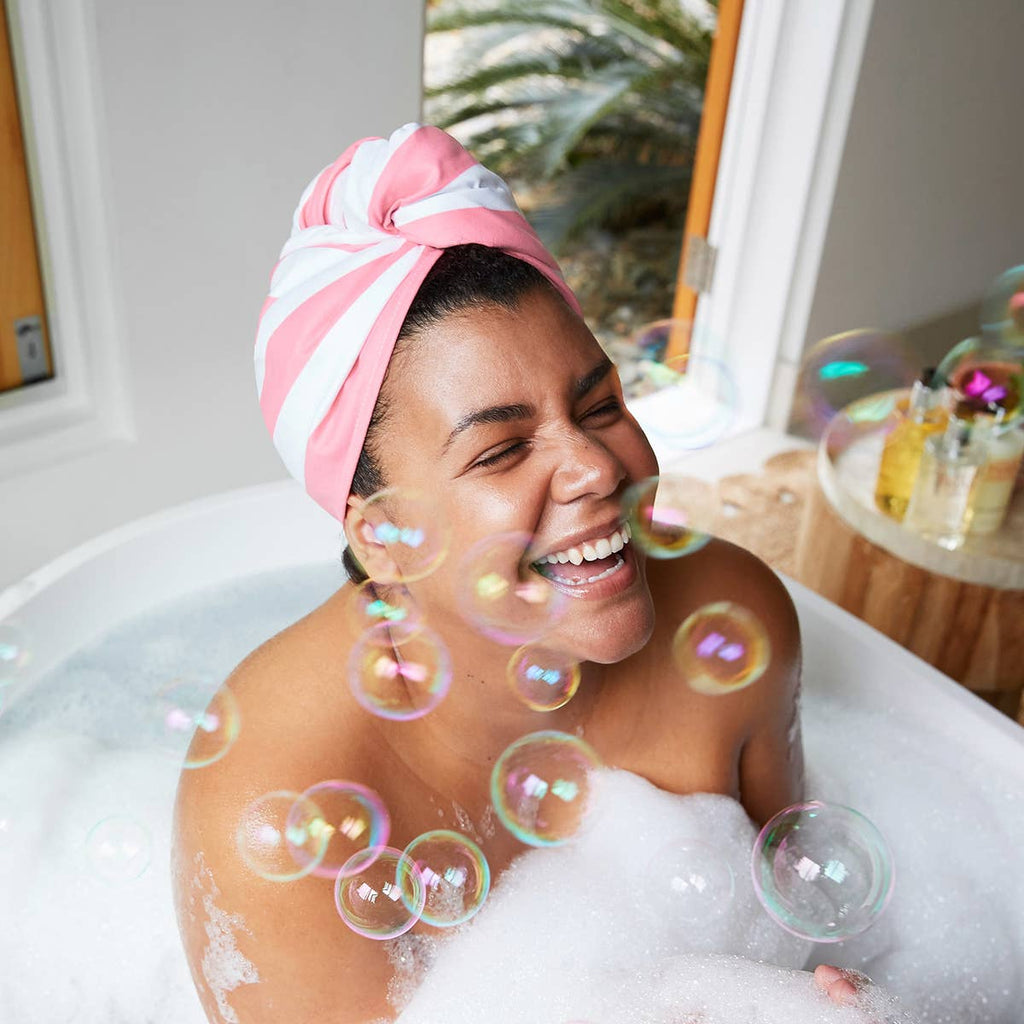 Dock & Bay UK - Dock & Bay Hair Wrap - Quick Dry Hair Towel - Malibu Pink: One Size