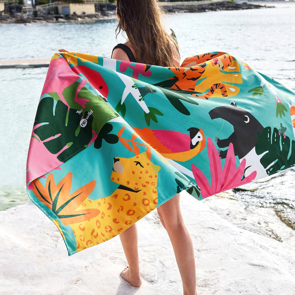 Dock & Bay UK - Dock & Bay Quick Dry Towels - Wild Things: Extra Large (200cmx90cm)