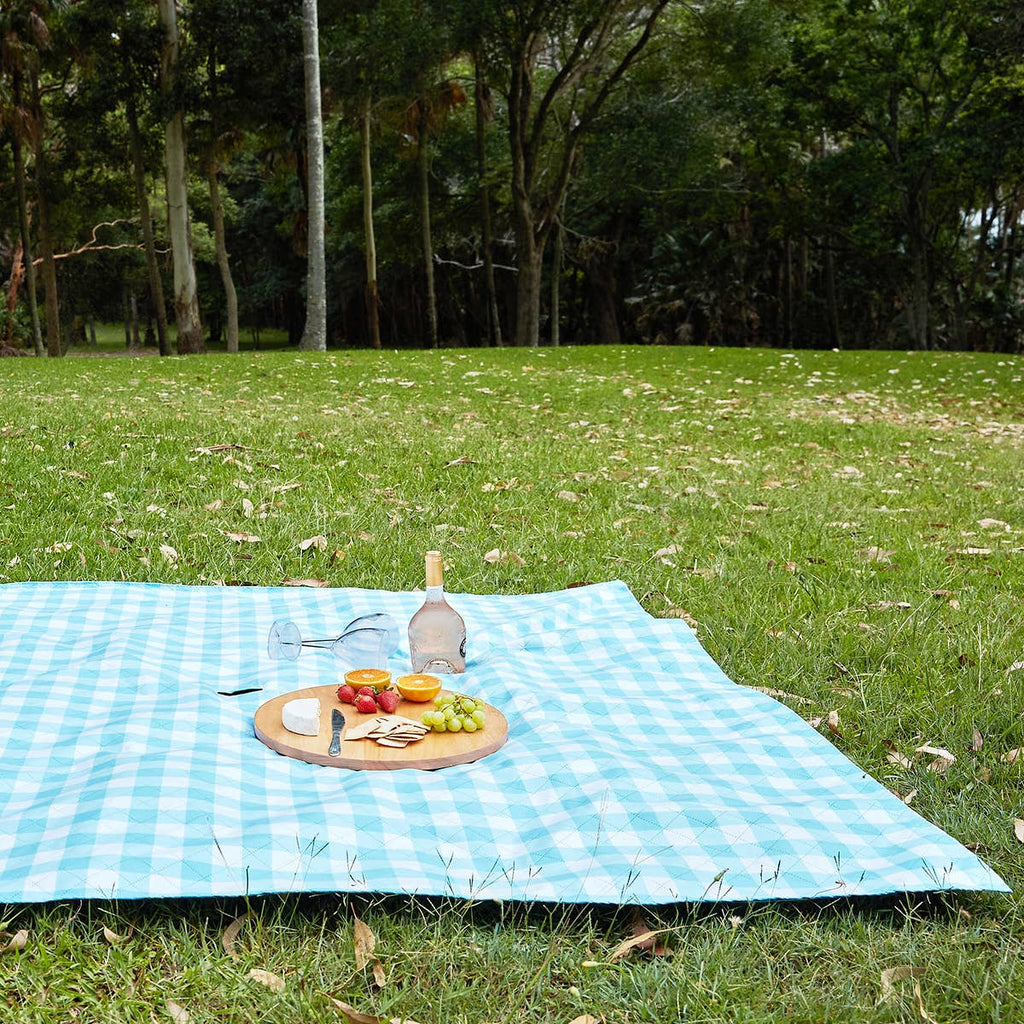 Dock & Bay UK - Picnic blanket - Quick dry, large size and compact: Whitsunday Blue / Large (170x170cm)