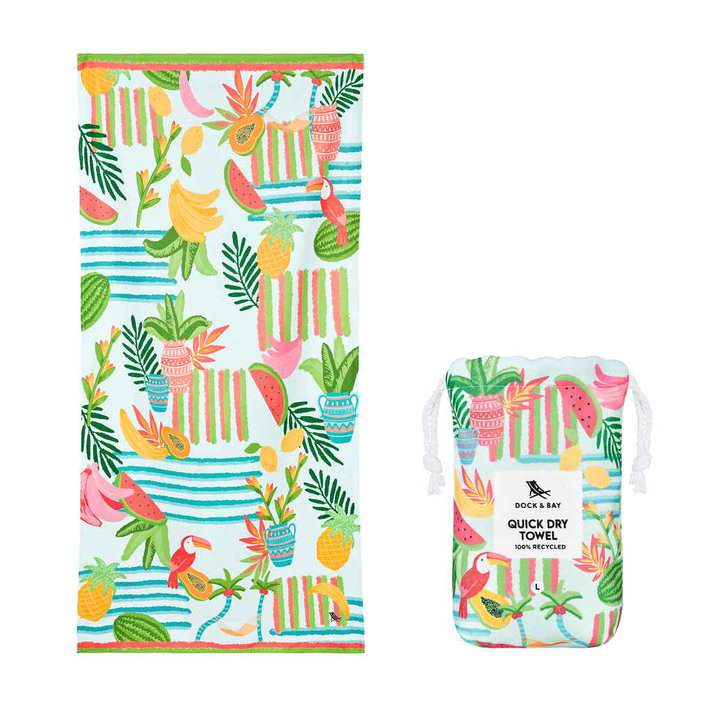 Dock & Bay UK - Dock & Bay Quick Dry Towels - Tropicana Treat: Extra Large (200cmx90cm)