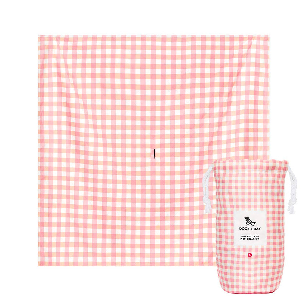 Dock & Bay UK - Picnic blanket - Quick dry, large size and compact: Whitsunday Blue / Large (170x170cm)
