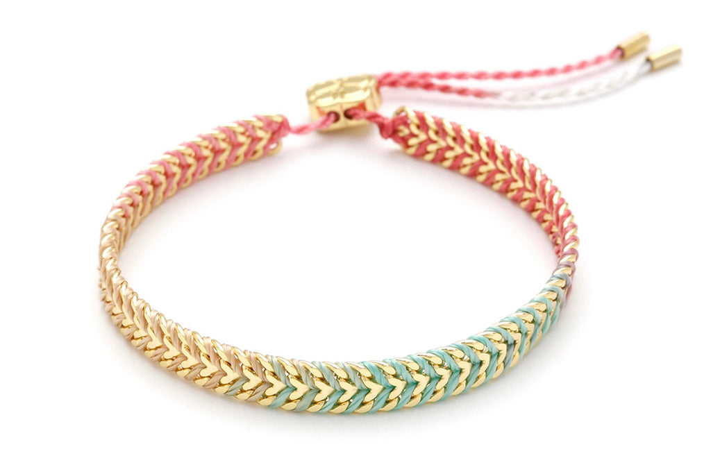 Boho Betty - Iztac Candy Ombré Gold Woven Bracelet