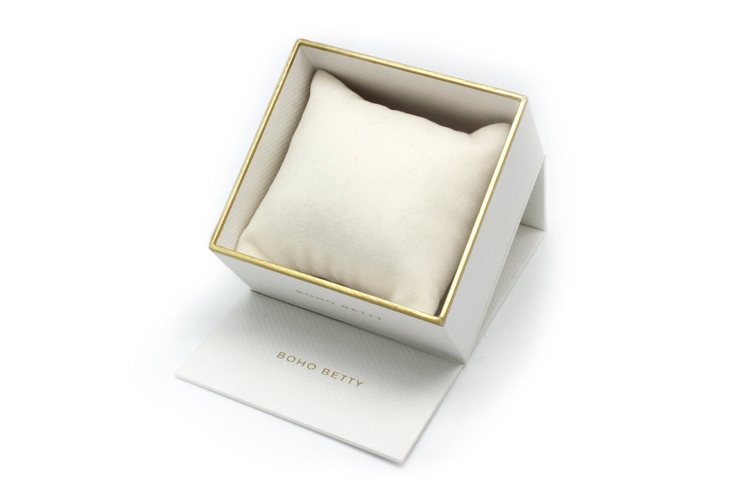 Boho Betty - White Bracelet box with Cushion