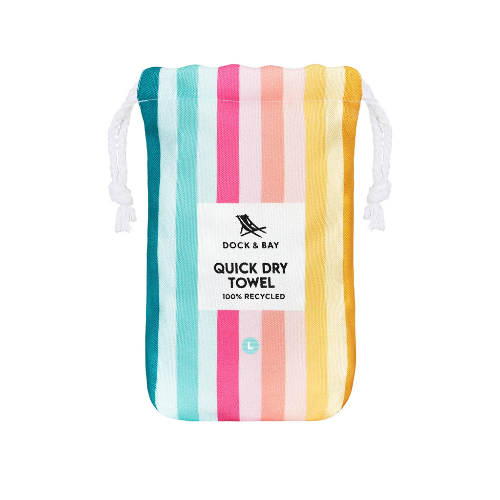 Dock & Bay UK - Dock & Bay Quick Dry Towels - Summer - Coastal Candy: Extra Large (200cmx90cm)