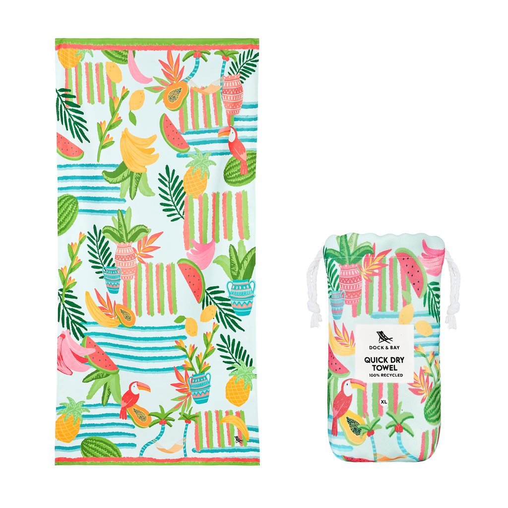 Dock & Bay UK - Dock & Bay Quick Dry Towels - Tropicana Treat: Extra Large (200cmx90cm)