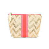 Cockatoo - Small Gold Zig Zag Bag
