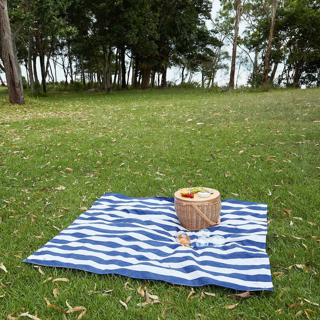 Dock & Bay UK - Picnic blanket - Quick dry, large size and compact: Whitsunday Blue / Large (170x170cm)