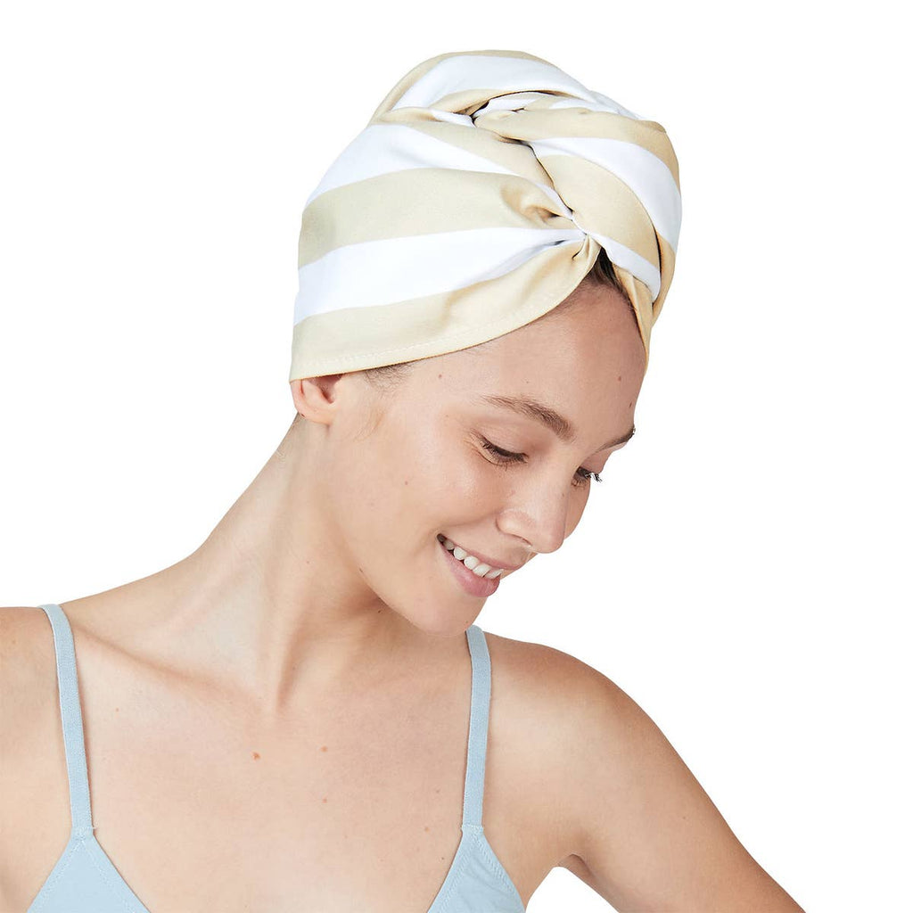 Dock & Bay UK - Dock & Bay Hair Wrap - Quick Dry Hair Towel - Bora Bora Beig: Bora Bora Beige / One Size Dock & Bay UK