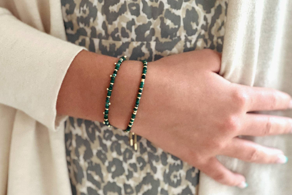 Boho Betty - Harmony Malacite Gold Bracelet