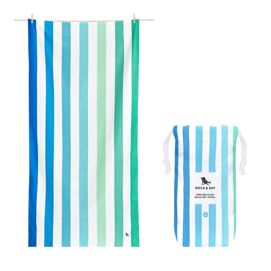 Dock & Bay UK - Dock & Bay Quick Dry Towels - Summer - Endless River: Extra Large (78x35") towel Dock & Bay UK