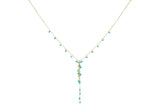 Boho Betty - Ivy Turquoise Gemstone Beaded Lariat Necklace