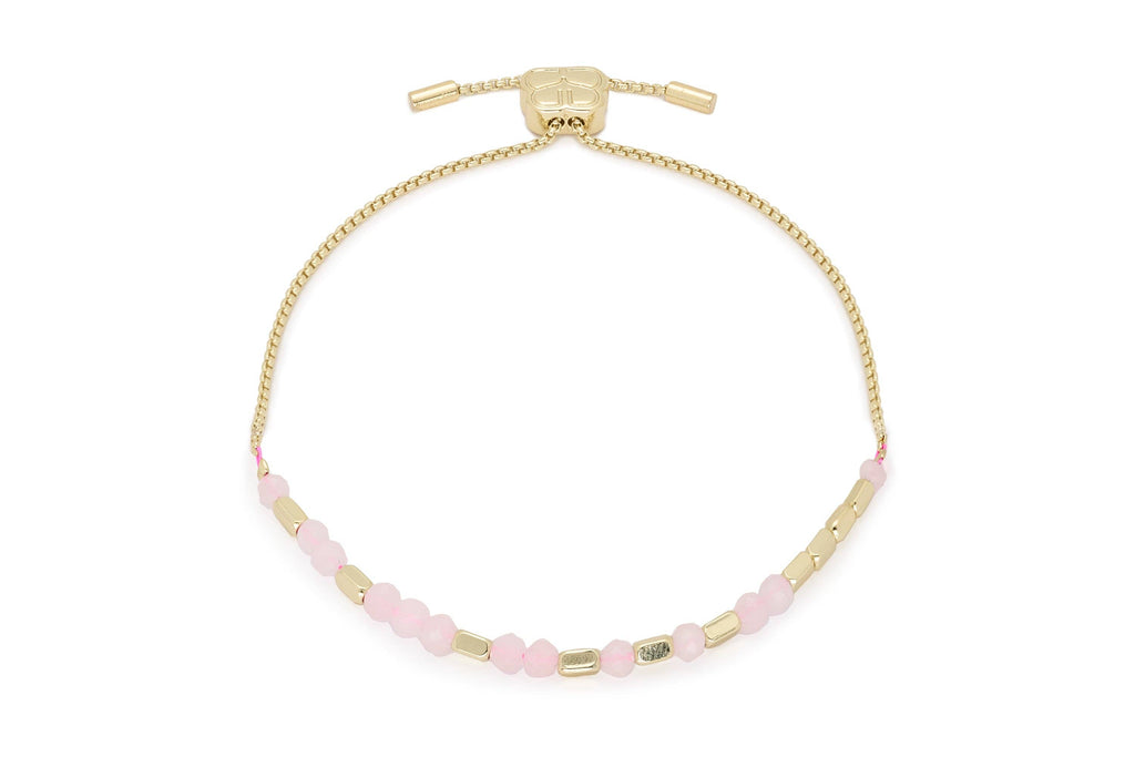 Boho Betty - Affection Rose Quartz Gold Bracelet