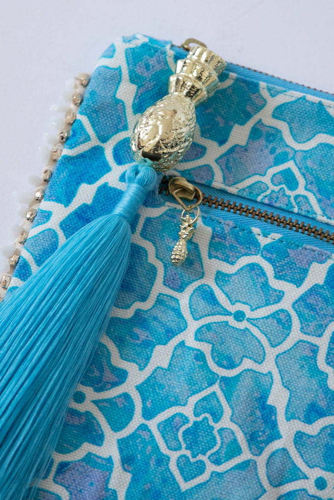 Sophia Alexia - AZURE MOSAIC CLUTCH BAG