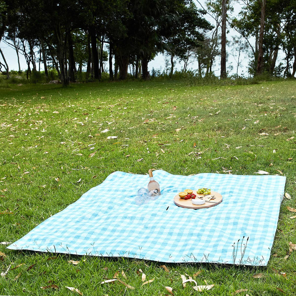 Dock & Bay UK - Picnic blanket - Quick dry, large size and compact: Whitsunday Blue / Large (170x170cm)