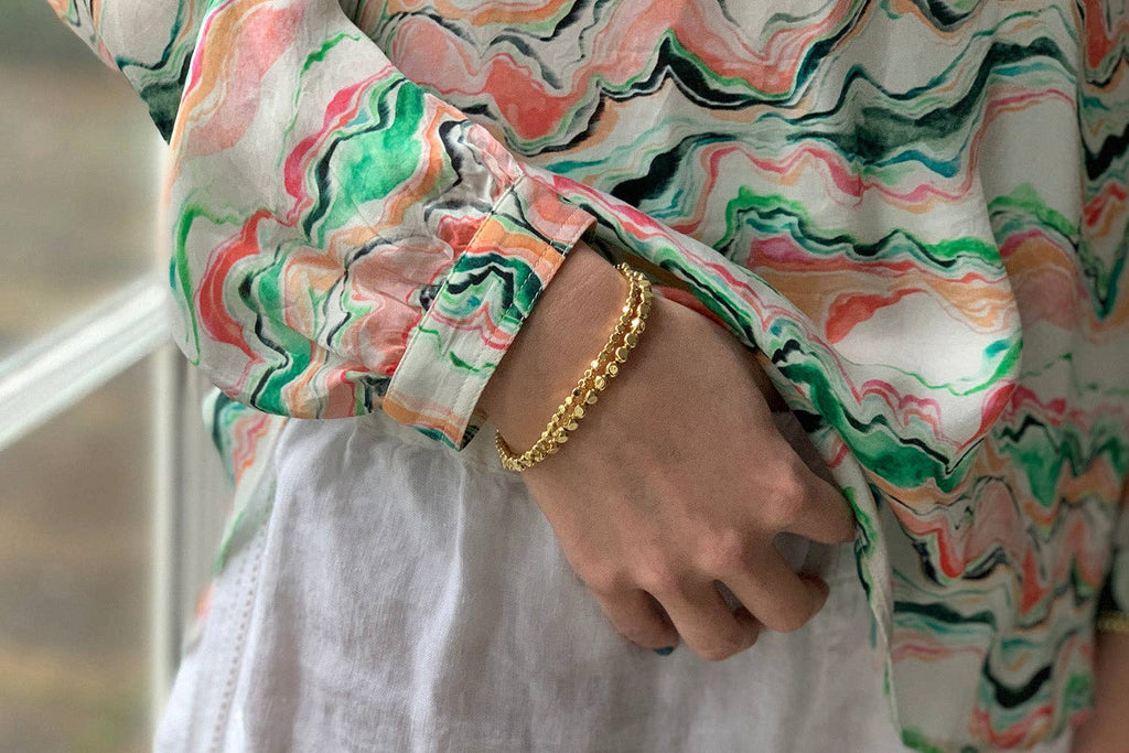 Boho Betty - Sabal Major Gold Nugget Bracelet Set