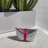 Cockatoo - LARGE SHEENY SILVER BAG