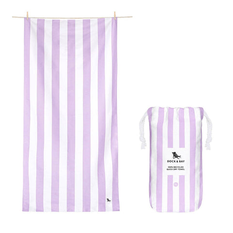 Dock & Bay UK - Dock & Bay Quick Dry Towels - Cabana - Lombok Lilac Extra Large (78x35