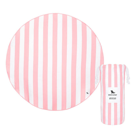 Dock & Bay UK - Dock & Bay Quick Dry Towels - Round - Malibu Pink Malibu Pink / Round (66x66