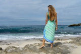 Ollie Burwell - Geo - Green | Voile | Hand Printed Sarong
