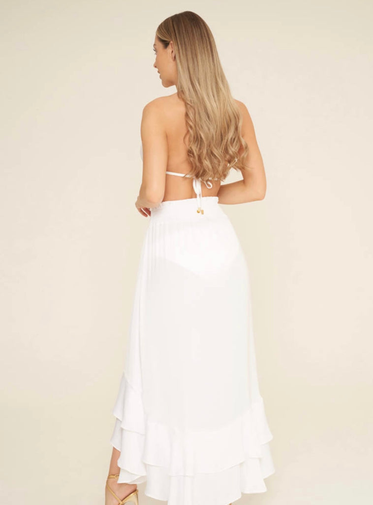 NAIA Beach Kiki skirt - white Dress NAIA Beach beach dress beach to bar cover up dress multiway resort wear skirt