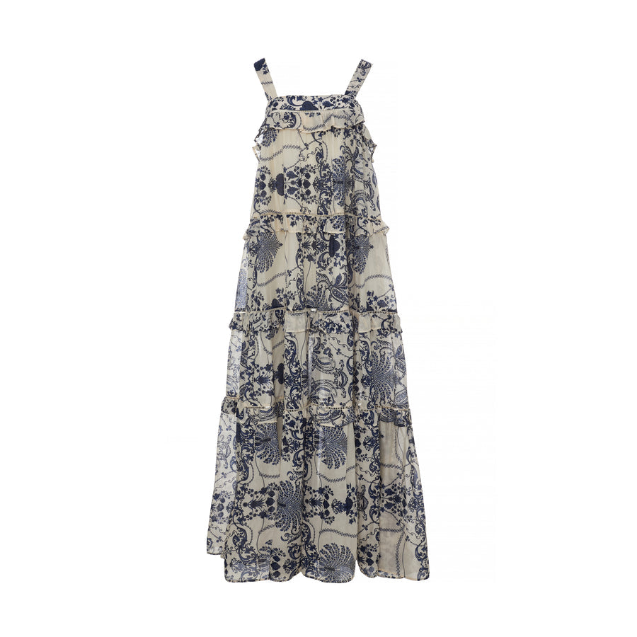 Devotion twins Reggina maxi ruffle summer holiday resort wear dress 
