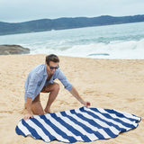 Dock & Bay UK - Dock & Bay Quick Dry Towels - Round - Whitsunday Blue: Whitsunday Blue / Round (66x66