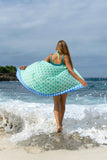 Ollie Burwell - Geo - Green | Voile | Hand Printed Sarong