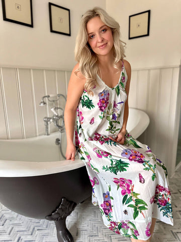 Rosehip Design - Long Strappy Nightie - Mavis